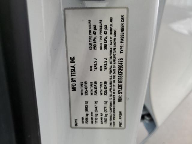 2019 TESLA MODEL 3 5YJ3E1EB8KF390476