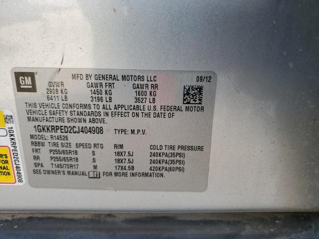 1GKKRPED2CJ404908 GMC ACADIA SLE