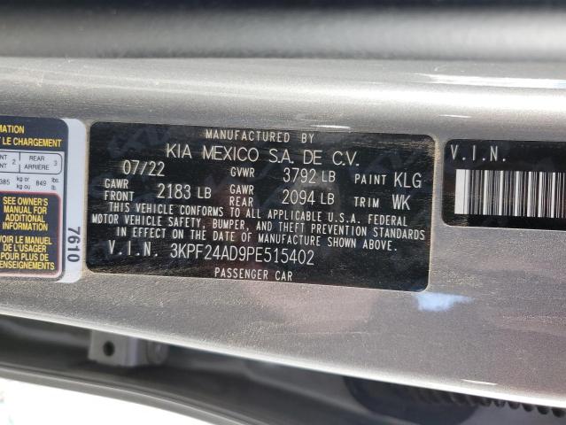 3KPF24AD9PE515402 KIA FORTE LX