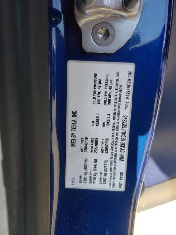 5YJ3E1EC4LF627376 Tesla MODEL 3