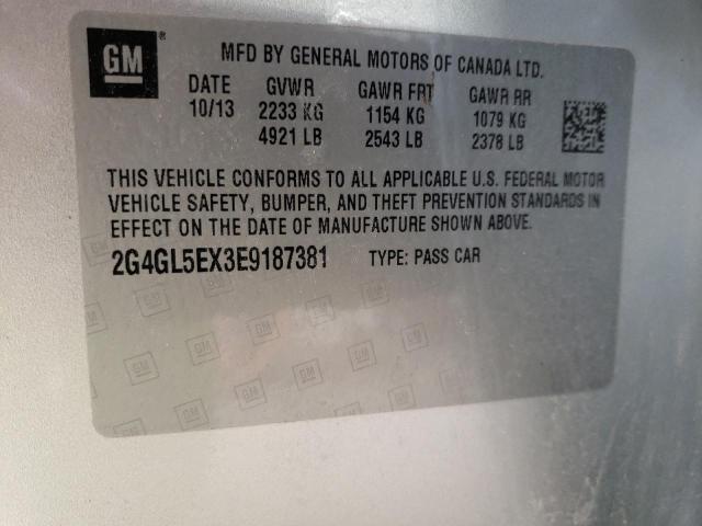 2G4GL5EX3E9187381 Buick Regal