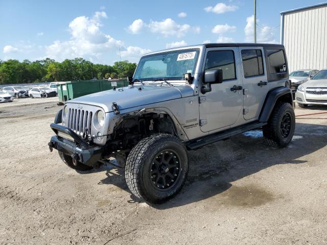 2014 Jeep Wrangler Unlimited Sport Серебряный vin: 1C4BJWDG4EL250377