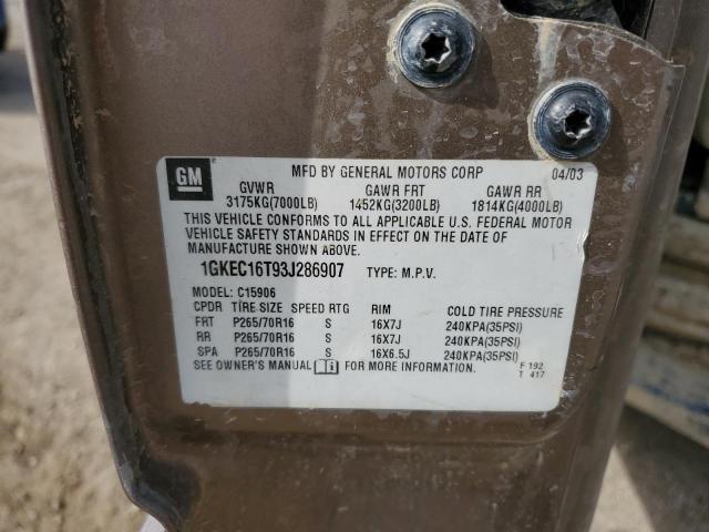 1GKEC16T93J286907 GMC Yukon Xl C1500