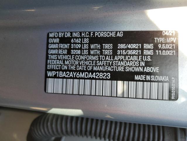 2021 PORSCHE CAYENNE CO - WP1BA2AY6MDA42823