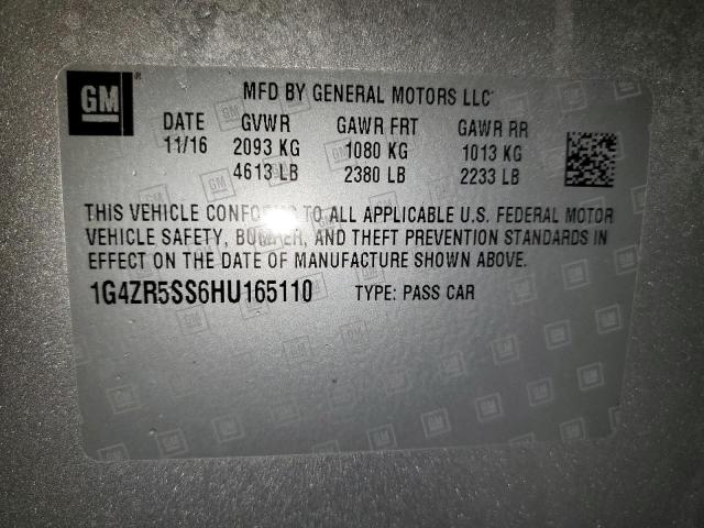 2017 BUICK LACROSSE P - 1G4ZR5SS6HU165110