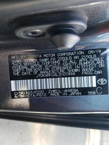 2020 TOYOTA PRIUS L - JTDKARFU4L3107494