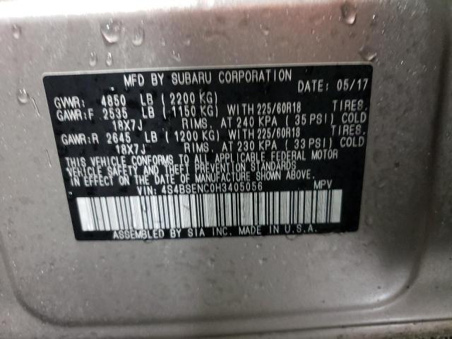 2017 SUBARU OUTBACK 3. 4S4BSENC0H3405056