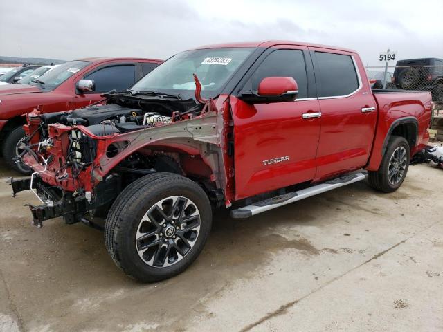 Vehiculos salvage en venta de Copart Grand Prairie, TX: 2023 Toyota Tundra Crewmax Limited