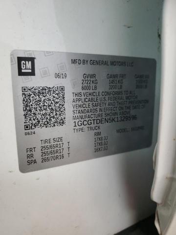 2019 CHEVROLET COLORADO Z - 1GCGTDEN5K1329596