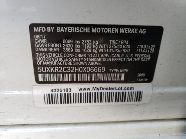 2017 BMW X5 SDRIVE3 - 5UXKR2C32H0X06669