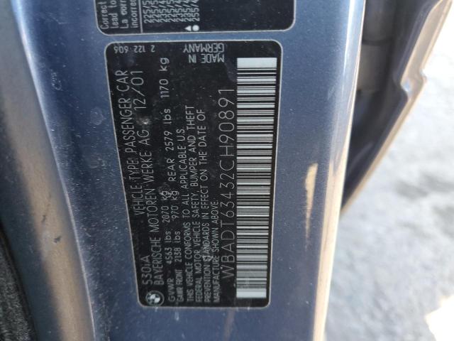 WBADT63432CH90891 BMW 530 I Automatic