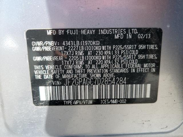 JF2GPAGC7D2854284 Subaru Xv Crosstrek 2.0 Limited