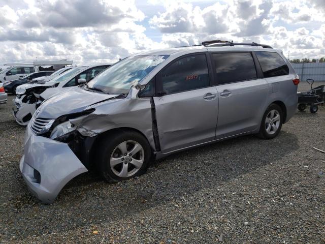 Salvage cars for sale from Copart Antelope, CA: 2015 Toyota Sienna LE
