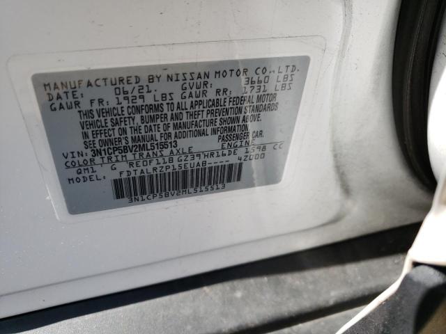 3N1CP5BV2ML515513 Nissan KICKS S