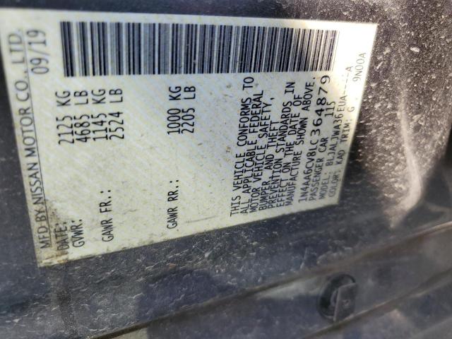 1N4AA6CV8LC364879 Nissan MAXIMA SV