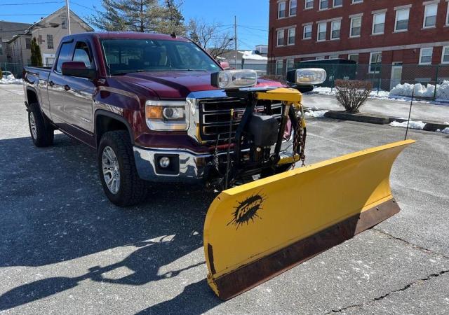 Salvage trucks for sale at Billerica, MA auction: 2014 GMC Sierra K1500 SLE