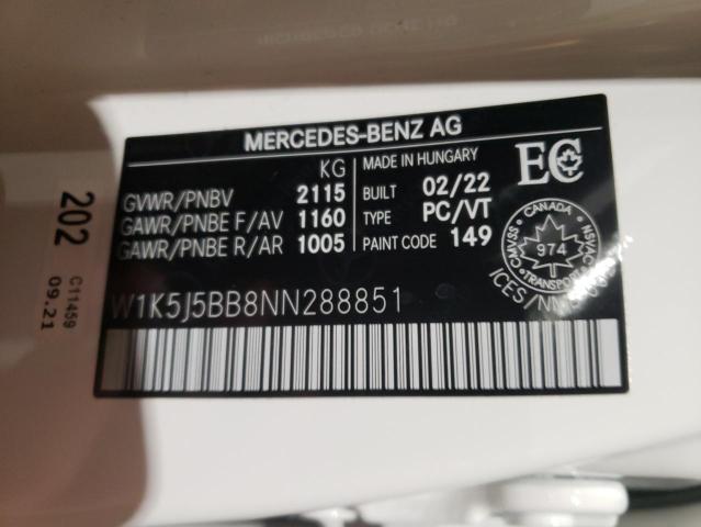 2022 MERCEDES-BENZ CLA AMG 35 - W1K5J5BB8NN288851