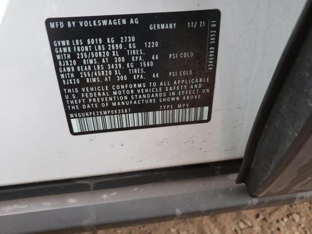 2021 VOLKSWAGEN ID.4 PRO S WVGUNPE2XMP063587