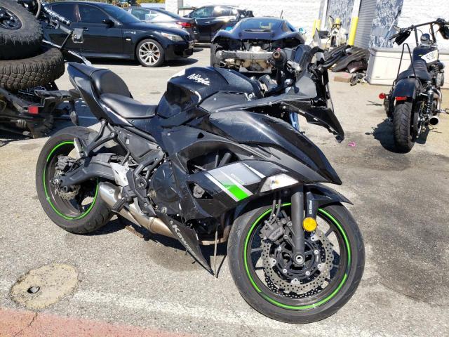 Salvage cars for sale from Copart Rancho Cucamonga, CA: 2019 Kawasaki EX650 F