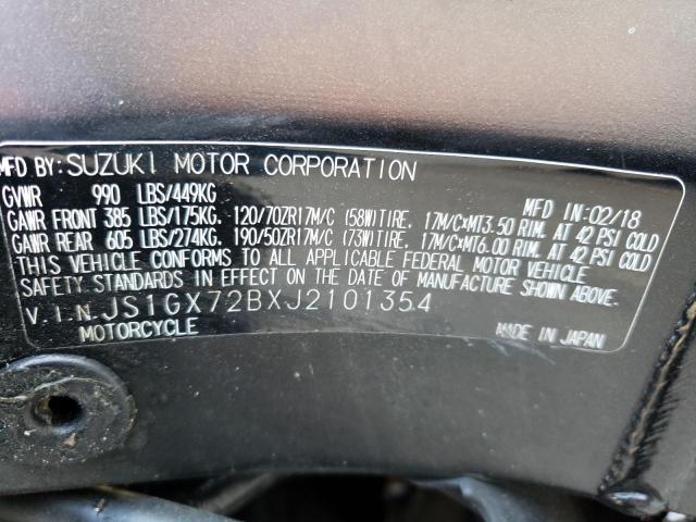 2018 SUZUKI GSX1300 RA - JS1GX72BXJ2101354