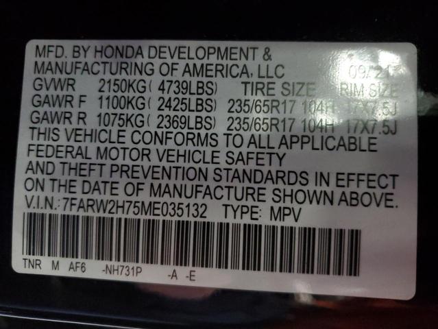 2021 HONDA CR-V SE 7FARW2H75ME035132
