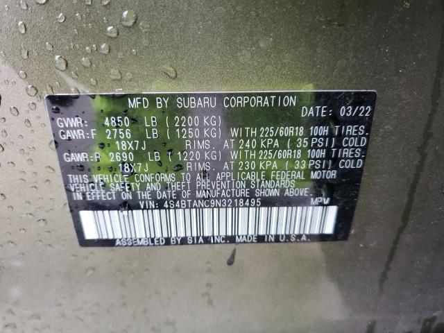 4S4BTANC9N3218495 Subaru Outback Limited