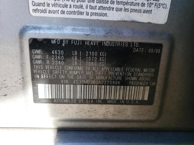 4S3BMDJ60A2220896 Subaru Legacy 3.6r Limited