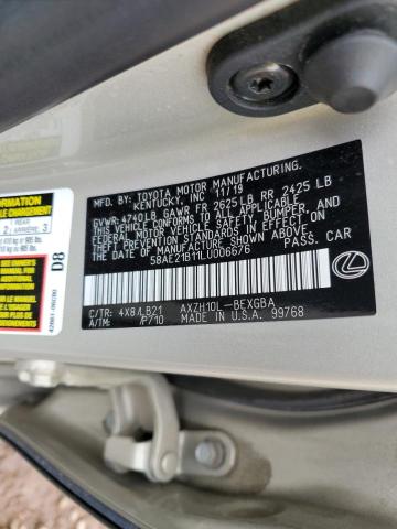 2020 LEXUS ES 300H LU - 58AE21B11LU006676