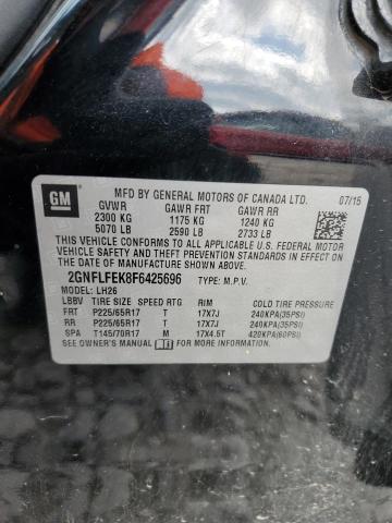 2015 CHEVROLET EQUINOX LT 2GNFLFEK8F6425696