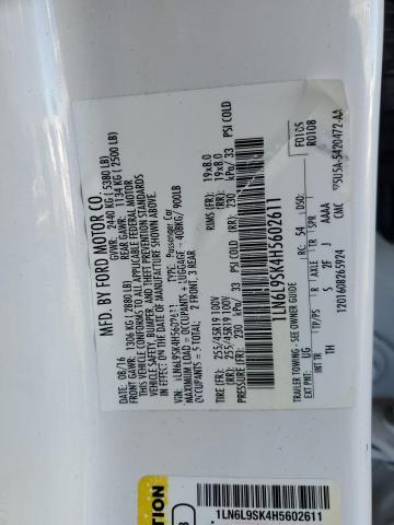 1LN6L9SK4H5602611 Lincoln Continental Select