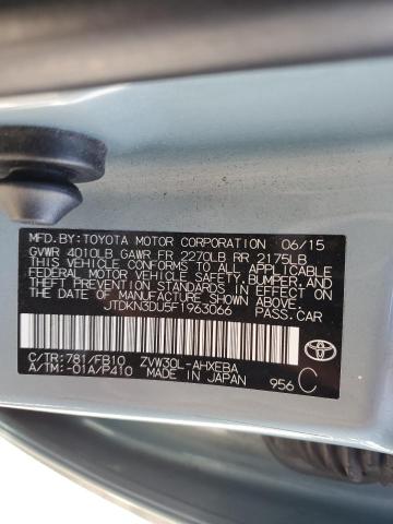 JTDKN3DU5F1963066 Toyota PRIUS