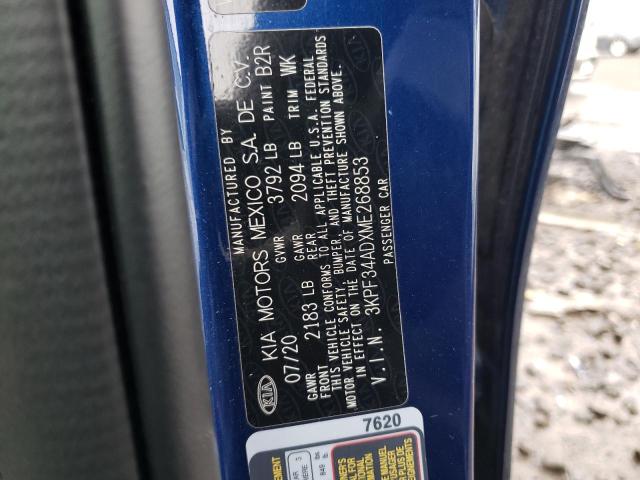 3KPF34ADXME268853 KIA Forte Gt Line
