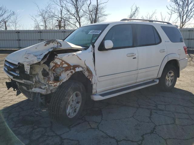 2002 Toyota Sequoia Limited Белый vin: 5TDBT48A72S074021