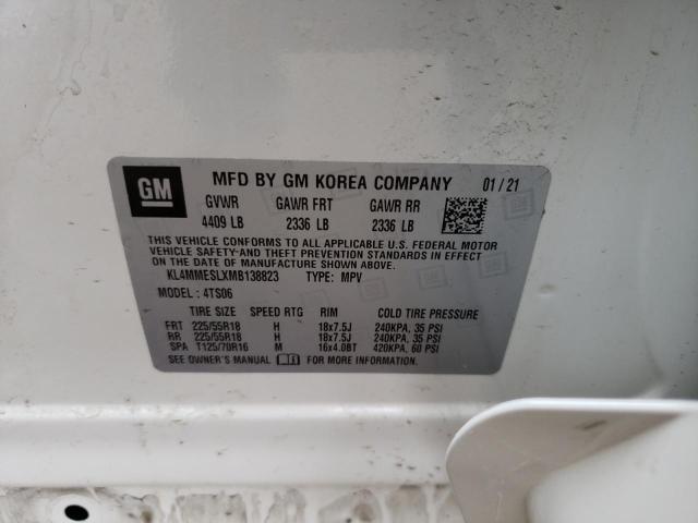 KL4MMESLXMB138823 Buick Encore Gx Select