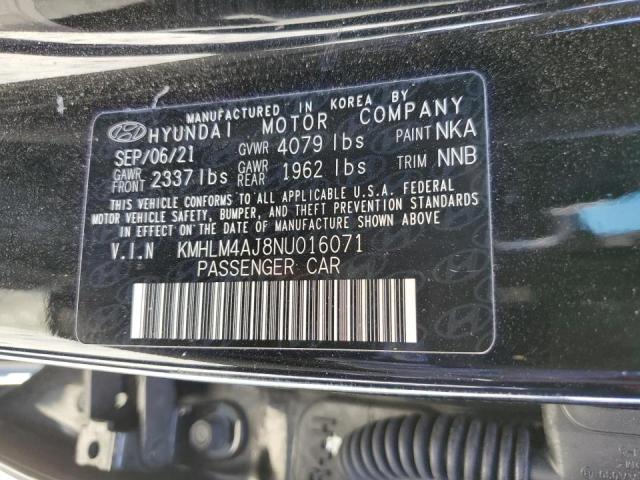 2022 HYUNDAI ELANTRA BL - KMHLM4AJ8NU016071