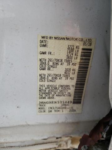 2018 NISSAN TITAN S - 1N6AA1EK8JN535449