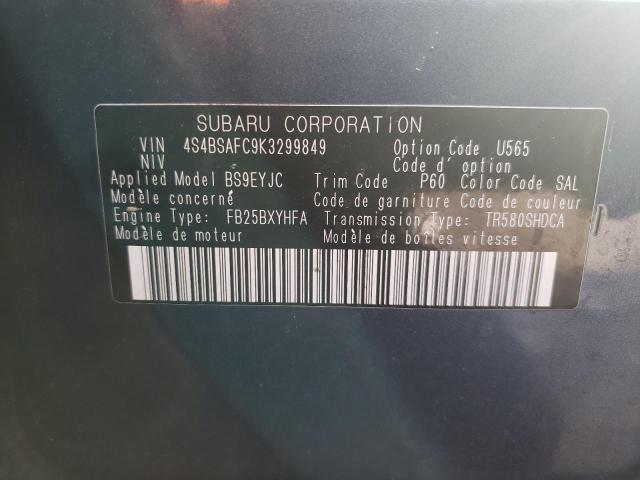 4S4BSAFC9K3299849 Subaru Outback 2.5i Premium