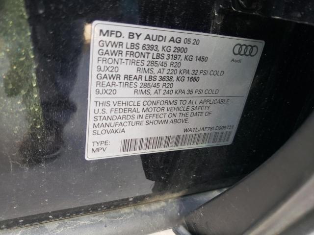 VIN WA1LJAF78LD009721 2020 Audi Q7, Premium Plus no.13