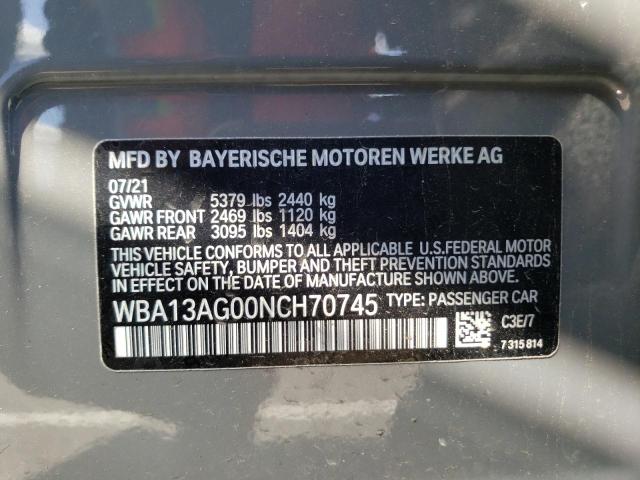 WBA13AG00NCH70745 BMW 530e