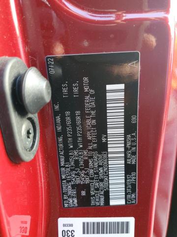 2022 TOYOTA SIENNA XSE - 5TDDSKFC2NS066983