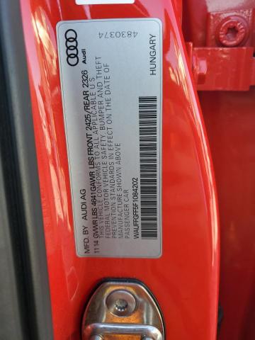 2015 AUDI S3 PRESTIG - WAUFFGFF5F1084202