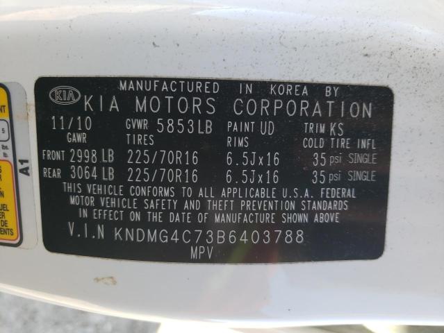 KNDMG4C73B6403788 KIA SEDONA LX