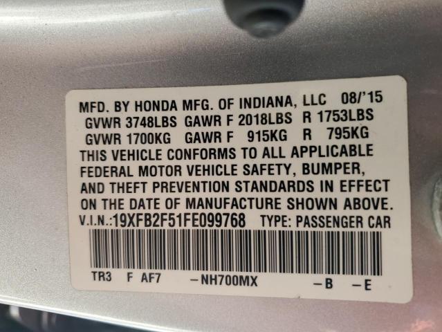 2015 HONDA CIVIC LX 19XFB2F51FE099768