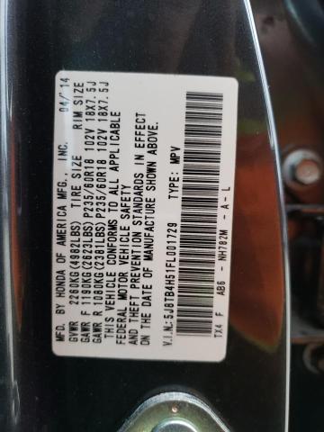 2015 ACURA RDX TECHNO - 5J8TB4H51FL001729
