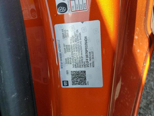 2023 CHEVROLET CAMARO LT1 1G1FF1R76P0105434