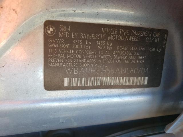 WBAPH5G55ANL80704 BMW 328 I Sulev