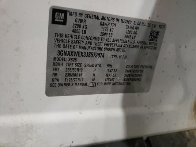 2018 CHEVROLET EQUINOX PR 3GNAXWEX3JS579074