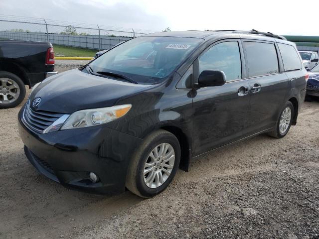 Salvage cars for sale at Houston, TX auction: 2013 Toyota Sienna XLE