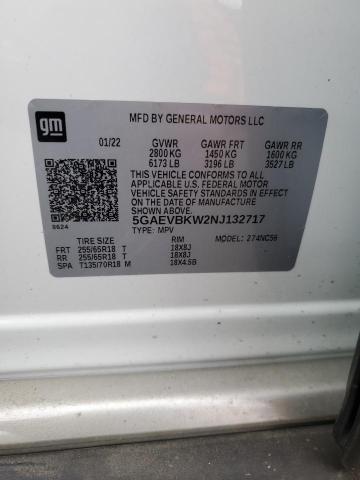2022 BUICK ENCLAVE PR - 5GAEVBKW2NJ132717