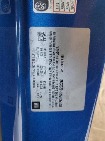 2017 CHEVROLET CAMARO ZL1 - 1G1FK1R61H0202092